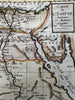 Egypt Nile valley Thebes Nubia Africa 1785 charming engraved hand color print