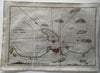 Vera Cruz Mexico coastal map 1827 Hooker engraved Blunt chart hand colored map