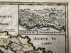Ancient Greece Hellas Athens Achaia Boeotia 1711 decorative vignette antique map