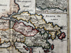 Ancient Greece Hellas Athens Achaia Boeotia 1711 decorative vignette antique map