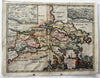 Ancient Greece Hellas Athens Achaia Boeotia 1711 decorative vignette antique map