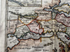 Ancient Greece Hellas Athens Achaia Boeotia 1711 decorative vignette antique map