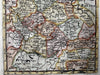 Germany German Empire 1719 by Robert Morden antique hand colored miniature map