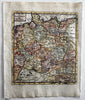 Germany German Empire 1719 by Robert Morden antique hand colored miniature map