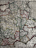 France Justice 1729 Chiquet charming decorative antique miniature hand color map