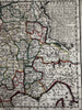 France Justice 1729 Chiquet charming decorative antique miniature hand color map