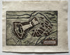 Walcort Belgium Namur c.1620 antique miniature hand colored city plan map