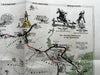 Boston Massachusetts picture story maps c.1940’s Paul Revere's ride 1775 cartoon