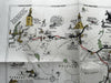 Boston Massachusetts picture story maps c.1940’s Paul Revere's ride 1775 cartoon
