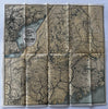 New England Maine Fishing & Hunting Resorts map 1902 Boston & Maine RR color map