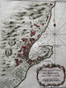 Messina Sicily Italy city plan italia 1760s Bellin coastal map lovely hand color