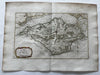 Isle of Wight England 1760s Bellin coastal hand color island map