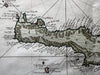 Crete Candia Greece Mediterranean 1760s Bellin coastal hand color island map