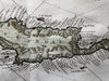 Crete Candia Greece Mediterranean 1760s Bellin coastal hand color island map