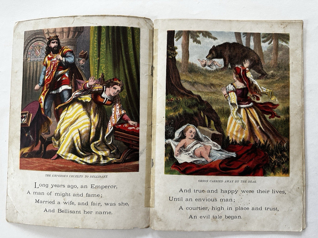 Arabian Aladdin Magic Lamp story c.1870’s McLoughlin color litho picture book