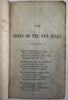 Story of Two Bulls 1856 rare Daniel Burgess hand color children’s picture book