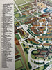 NY 1939 World’s Fair Greyhound Bus birds-eye view map tourist brochure