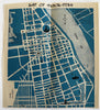 Cambodia Phnom Penh pictorial city plan map c.1950-67 tourist brochures