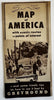 Greyhound Bus Pictorial photo map USA America c.1946 scarce tourist brochure