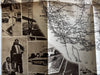Greyhound Bus Pictorial photo map USA America c.1946 scarce tourist brochure