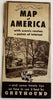 Greyhound Bus Pictorial photo map USA America c.1946 scarce tourist brochure