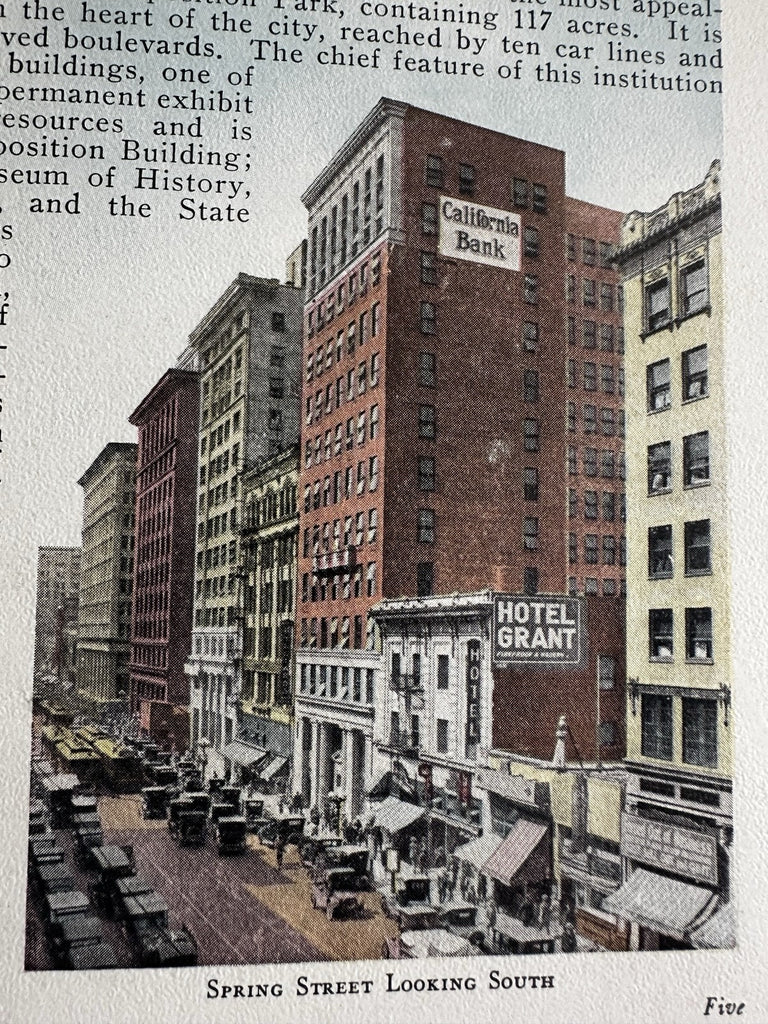 Los Angeles California 1924 early charming city view booklet promo to attract