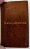 Massachusetts state pocket map 1828 rare miniature Finley