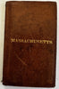 Massachusetts state pocket map 1828 rare miniature Finley