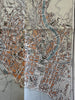 Genoa Italy c1930’s art deco Tourist brochure w/ folding city plan map