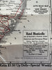 Hotel Monticello Atlantic City New Jersey 1922 Auto Road map rare early highway