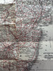 Hotel Monticello Atlantic City New Jersey 1922 Auto Road map rare early highway