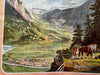 Wengernalp Bahn Alps Interlaken c.1910-20’s color tourist art deco promo booklet