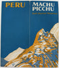 Machu Picchu Peru South America c.1948 color tourist art deco promo booklet