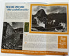 Machu Picchu Peru South America c.1948 color tourist art deco promo booklet