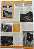 Machu Picchu Peru South America c.1948 color tourist art deco promo booklet