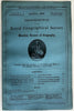 Canada BC Selkirk Mt. range explored Grand Chaco 1889 Royal Geog mag. fldg map