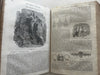 Natural History Family Magazine 1840 rare book 100’s wood engravings Virginia