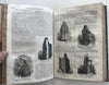 Natural History Family Magazine 1840 rare book 100’s wood engravings Virginia