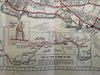 Honolulu Hawaii 1958 large detailed visitors map pictorial symbols inset plans