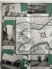 St.Paul Minneapolis Twin Cities c.1930 MN cartoon maps w/ photos surrounding