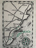 York Beach Maine 1930-40 tourist brochure picto-map panorama Short Sands Nubble