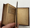 German Folk Song book diced leather 1857 Philadelphia near miniature rare book