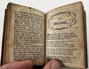 German Folk Song book diced leather 1857 Philadelphia near miniature rare book