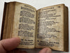 German Folk Song book diced leather 1857 Philadelphia near miniature rare book