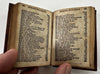 German Folk Song book diced leather 1857 Philadelphia near miniature rare book