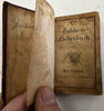 German Folk Song book diced leather c.1840-50’s near miniature rare pocket book