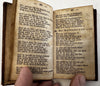 German Folk Song book diced leather c.1840-50’s near miniature rare pocket book