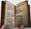 German Folk Song book diced leather c.1840-50’s near miniature rare pocket book