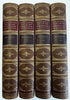 American Authors Works 1887 fine 4 vol leather set engravings great highlights