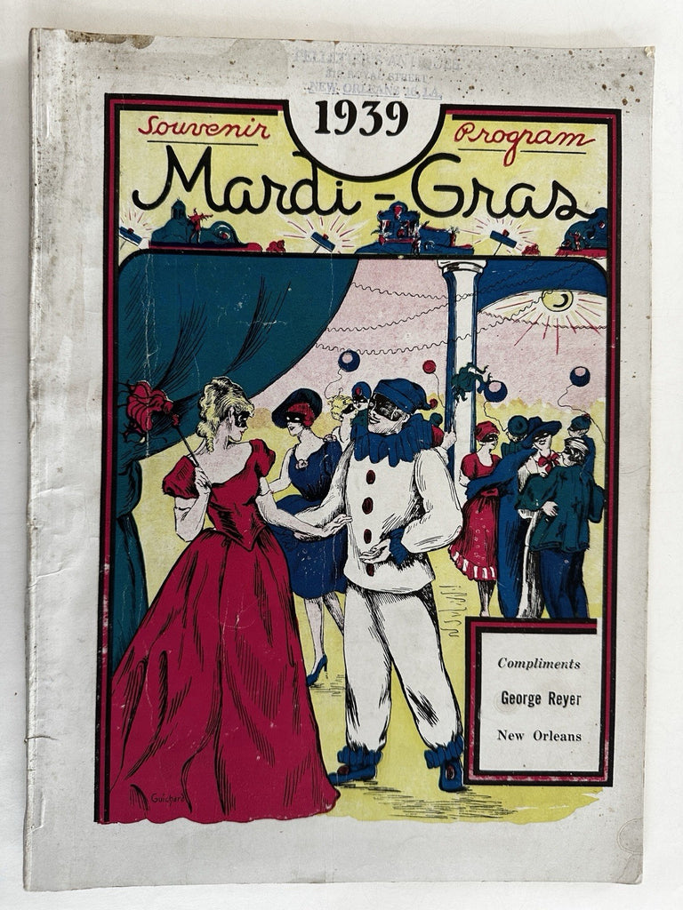 Mardi-Gras celebration 1939 New Orleans show book Reyer floats history ads pics